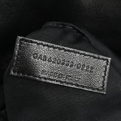 Saint Laurent Lambskin Quilted Toy Loulou Puffer Monogram Monochrome Chain Satchel Black 7 of 10