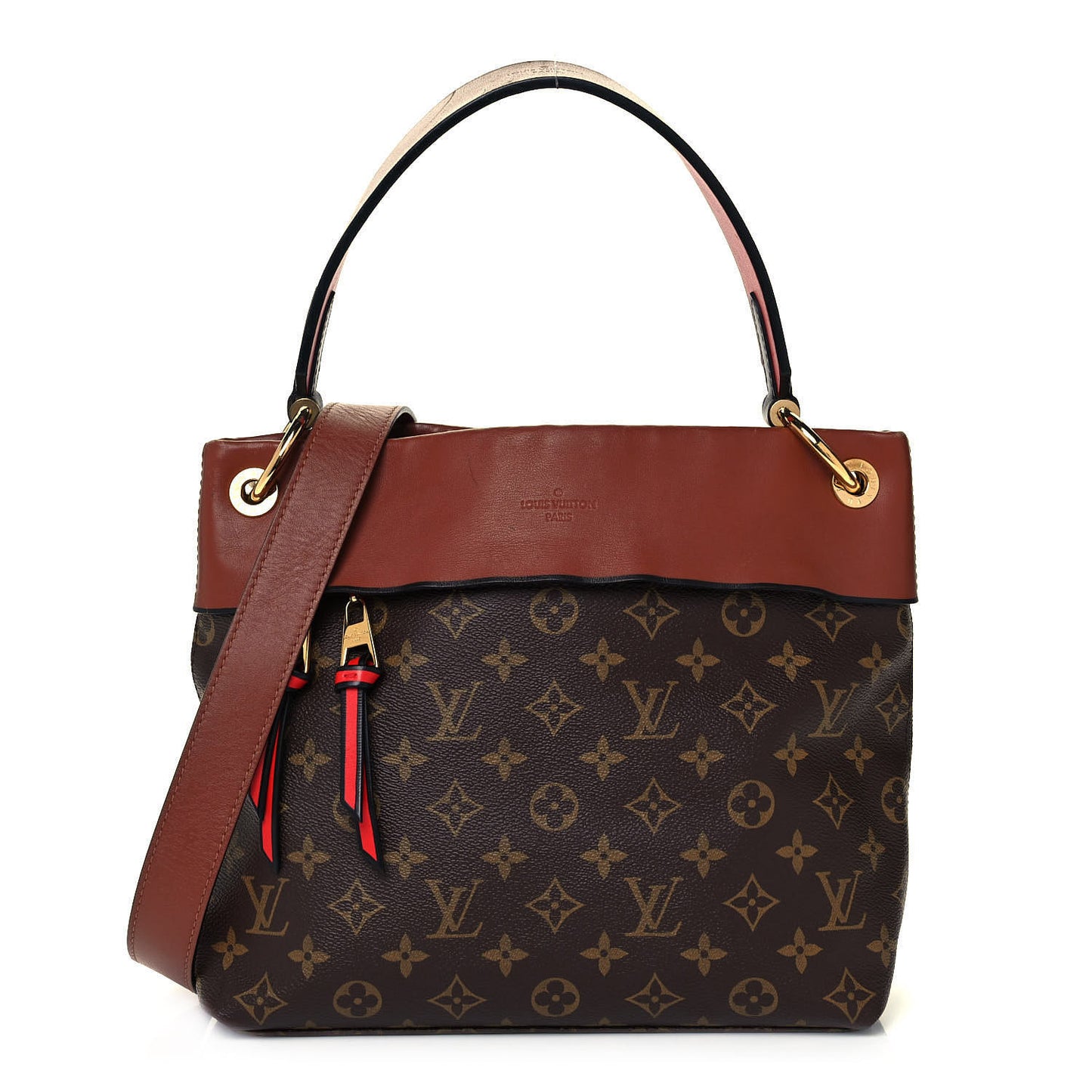 Monogram Tuileries Besace Caramel Rouge
