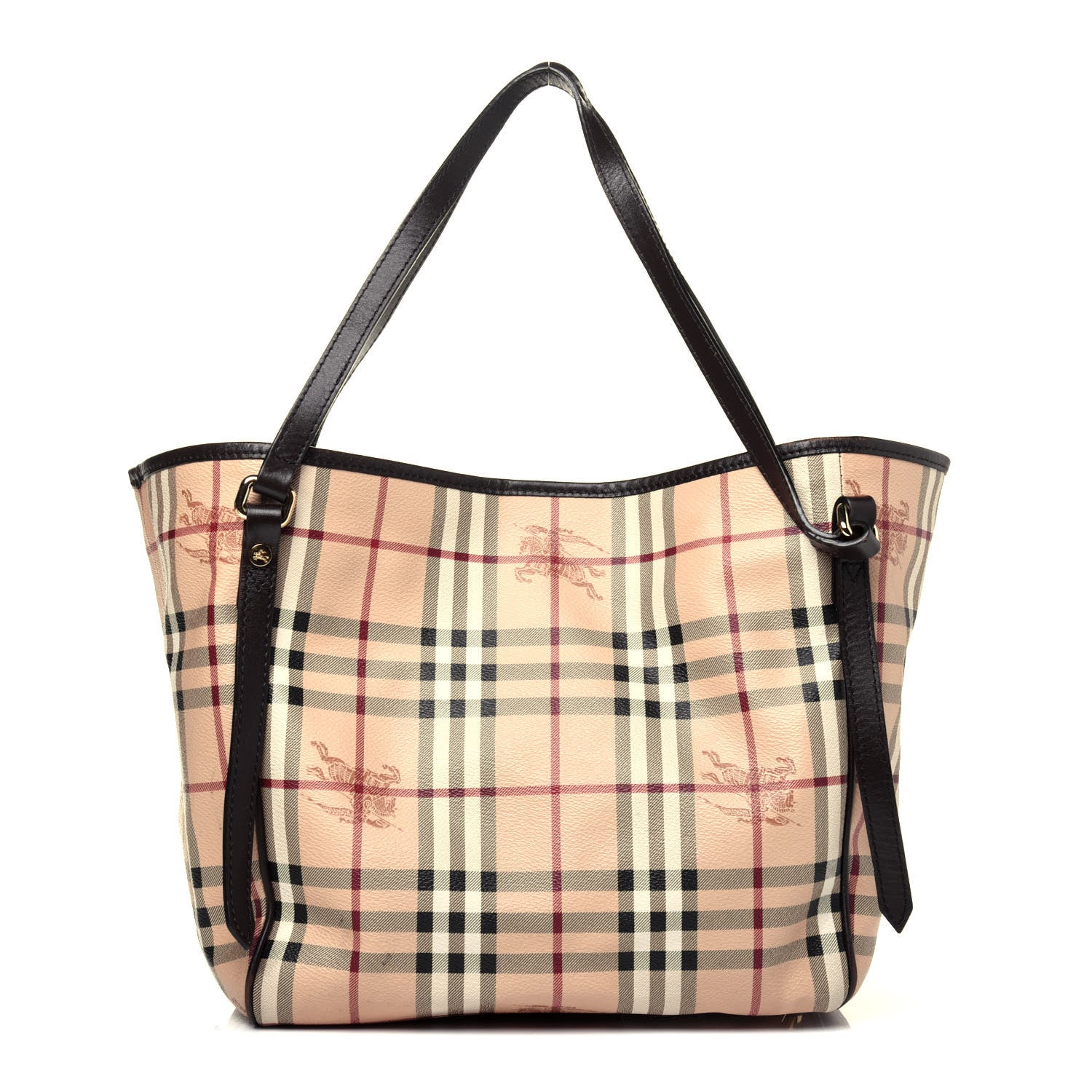 Burberry Haymarket Check Small Canterbury Tote Chocolate 3 of 19