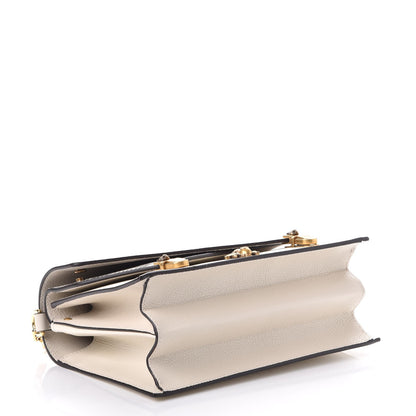 Gucci Calfskin Snakeskin Studded Small Ottilia Top Handle Bag White 4 of 12