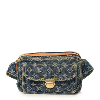 Louis Vuitton Monogram Denim Bum Bag Blue 1 of 5
