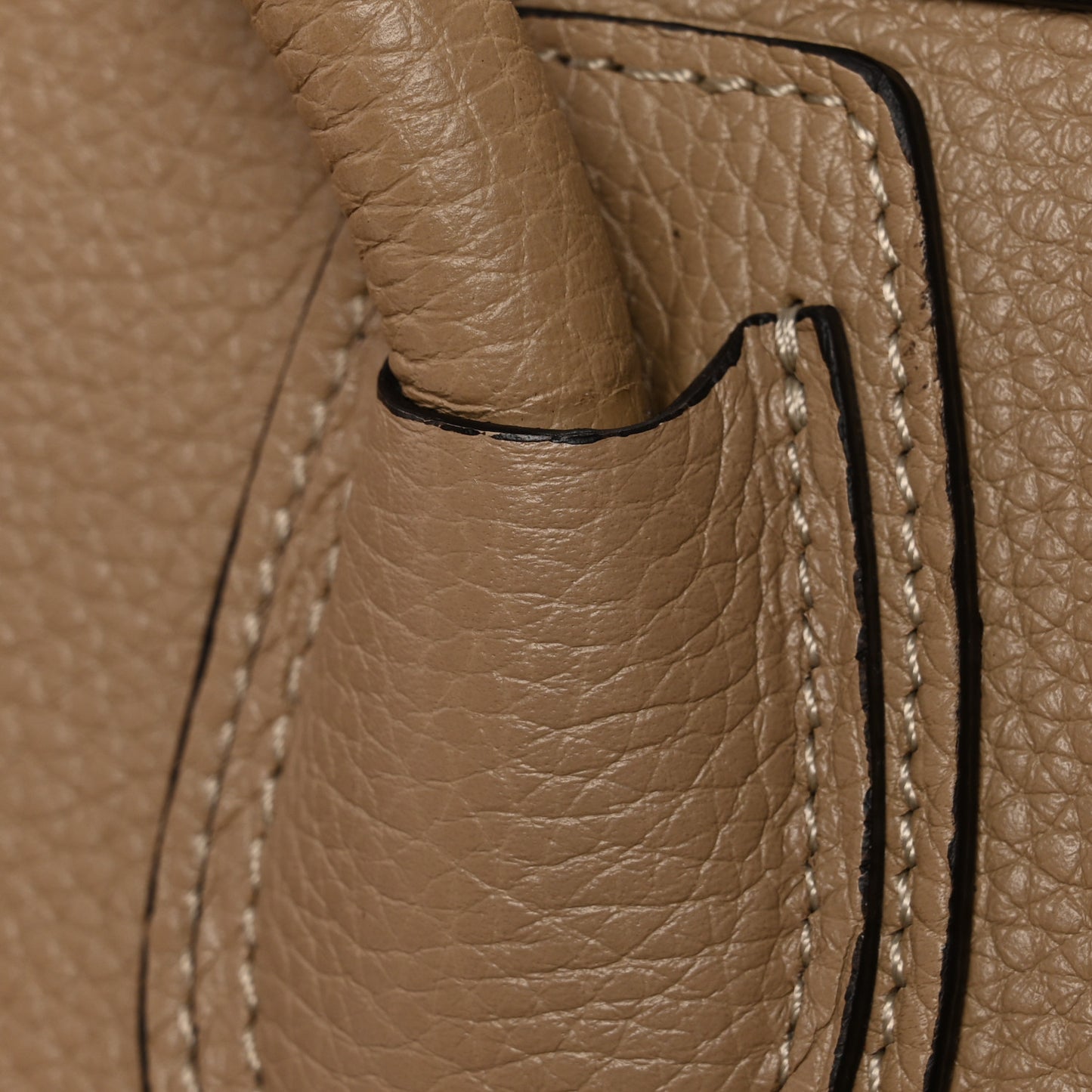 Drummed Calfskin Micro Luggage Dune