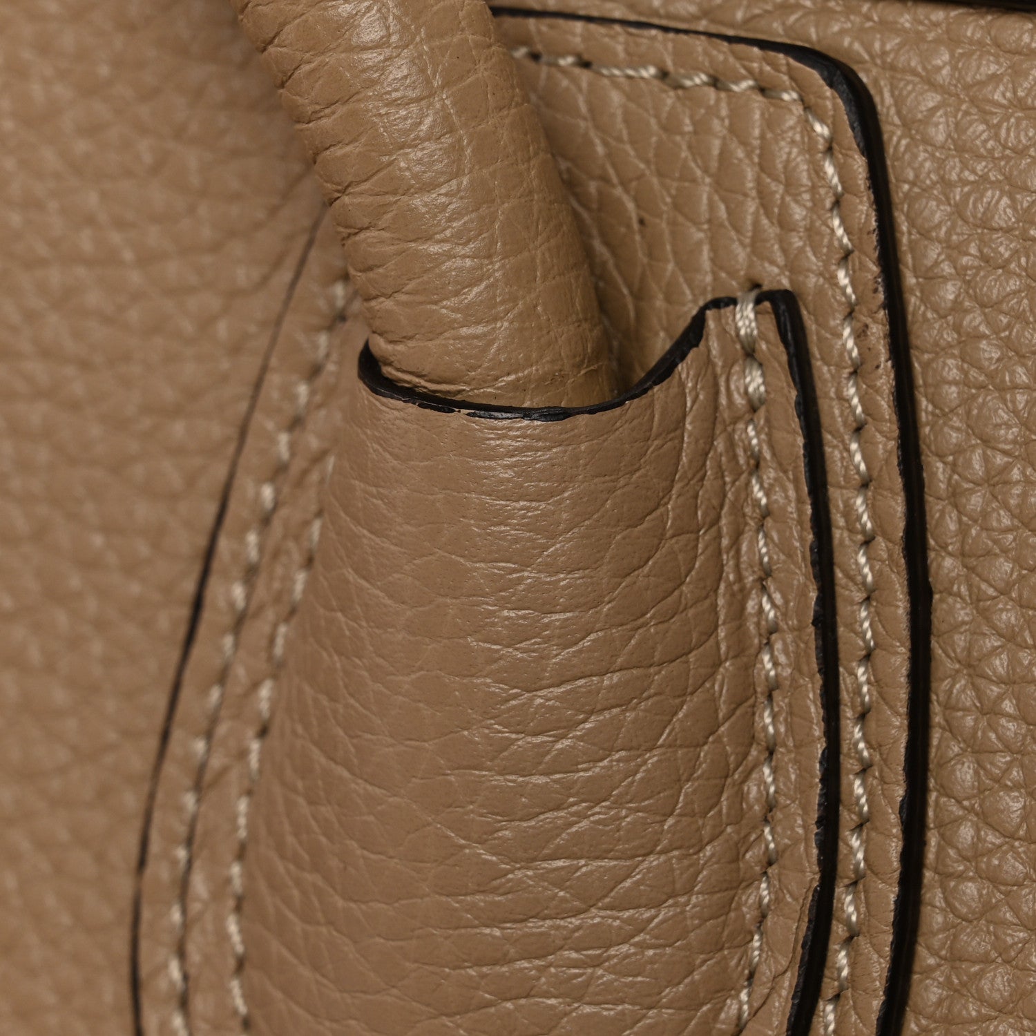 Celine Drummed Calfskin Micro Luggage Dune 12 of 12