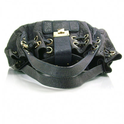Jimmy Choo Drummed Leather RAMONA Navy 5 of 13