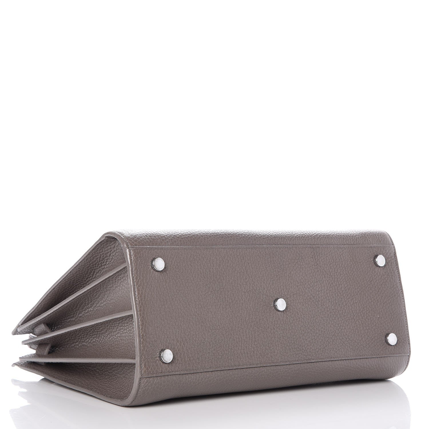 Saint Laurent Grained Calfskin Small Sac De Jour Fog 4 of 14