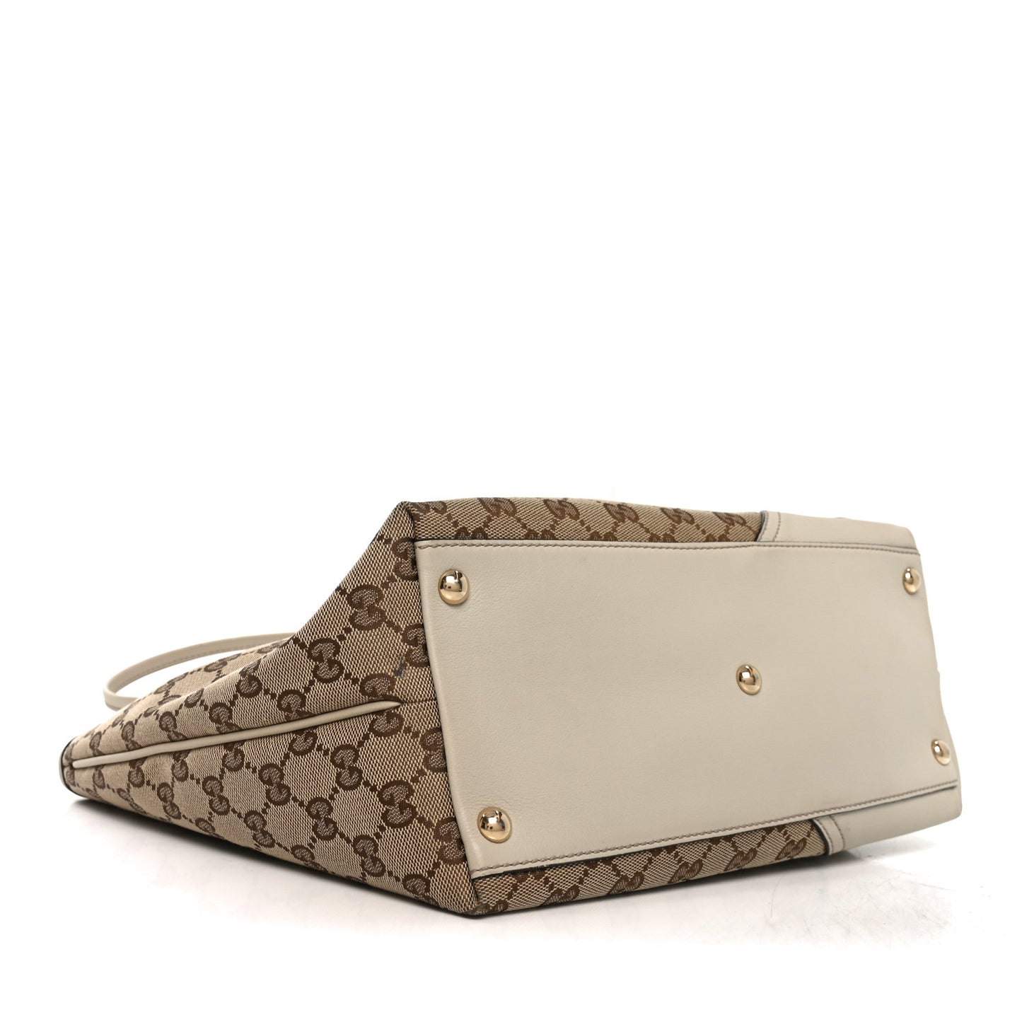Monogram Medium New Britt Tote Off White