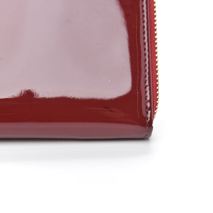 Valentino Garavani Patent Zip Around Wallet Red 8 of 10