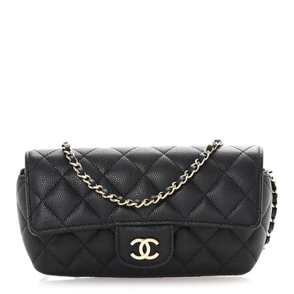 Chanel Caviar Quilted Glasses Case With Chain Black 1 of 12