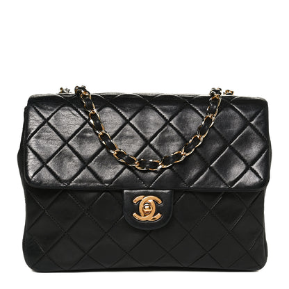Chanel Lambskin Quilted Small Single Flap Black 1 of 10
