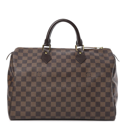 Louis Vuitton Damier Ebene Speedy 35 1 of 10