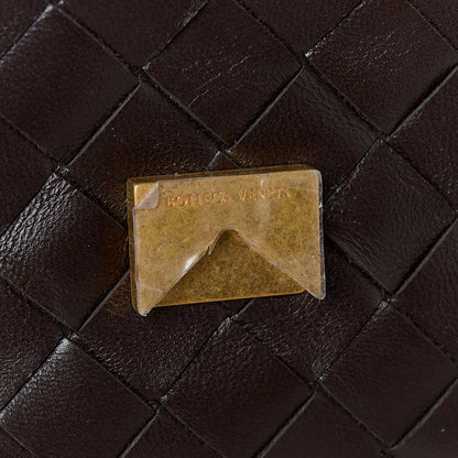 Bottega Veneta Lambskin Intrecciato Mini Crossbody Bag Fondant 8 of 11