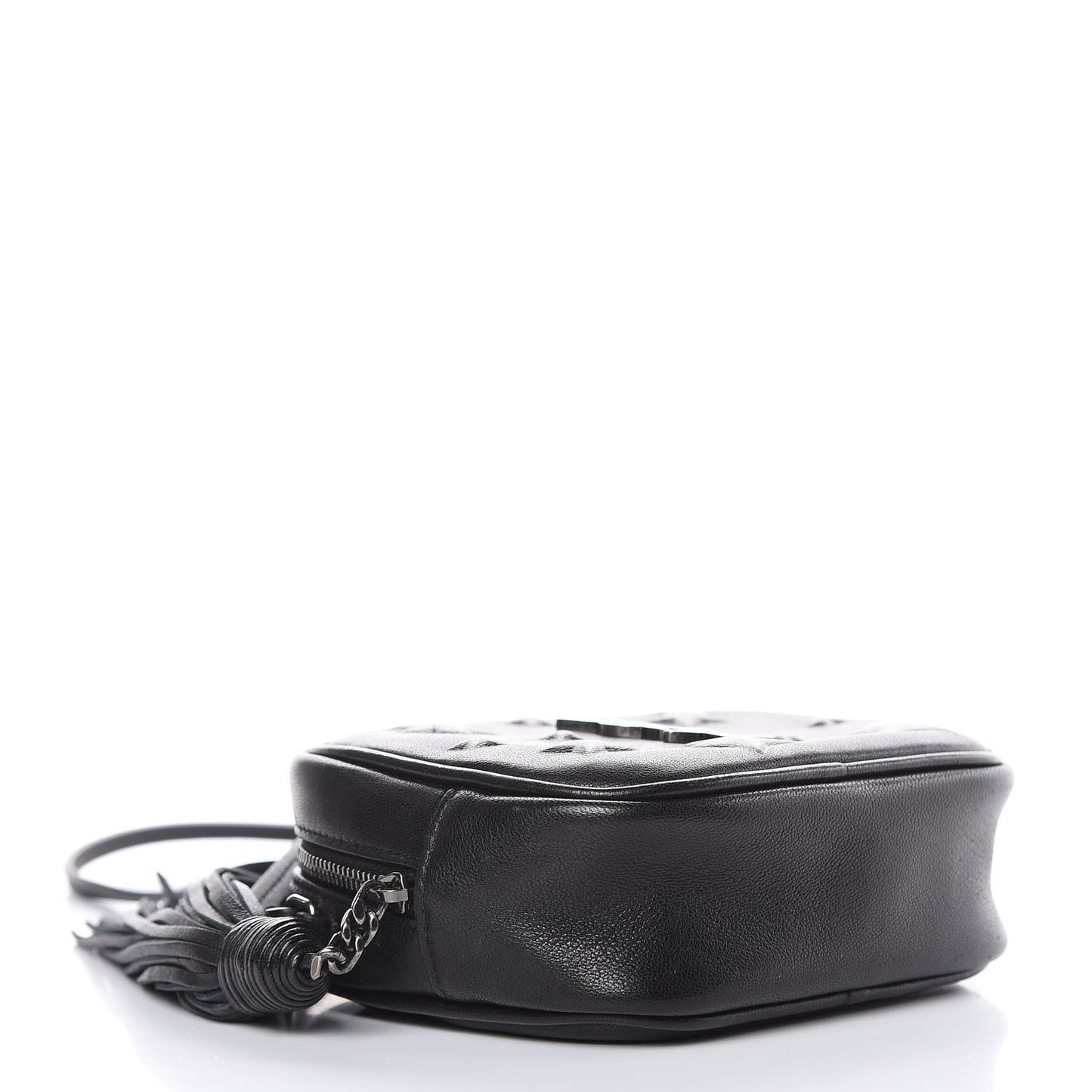 Nappa Embossed Star Monogram Blogger Bag Black