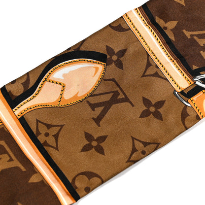 Louis Vuitton Silk Monogram Confidential Bandeau Brown Brown 4 of 4