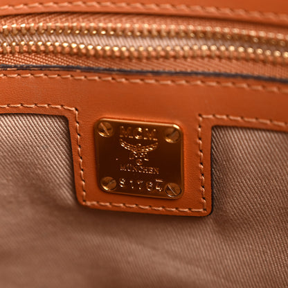 MCM Visetos Medium Crossbody Pouch Cognac 6 of 10