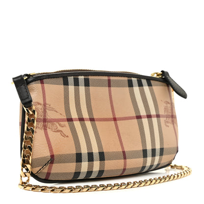 Burberry Haymarket Check Clara Pochette Chocolate 3 of 10