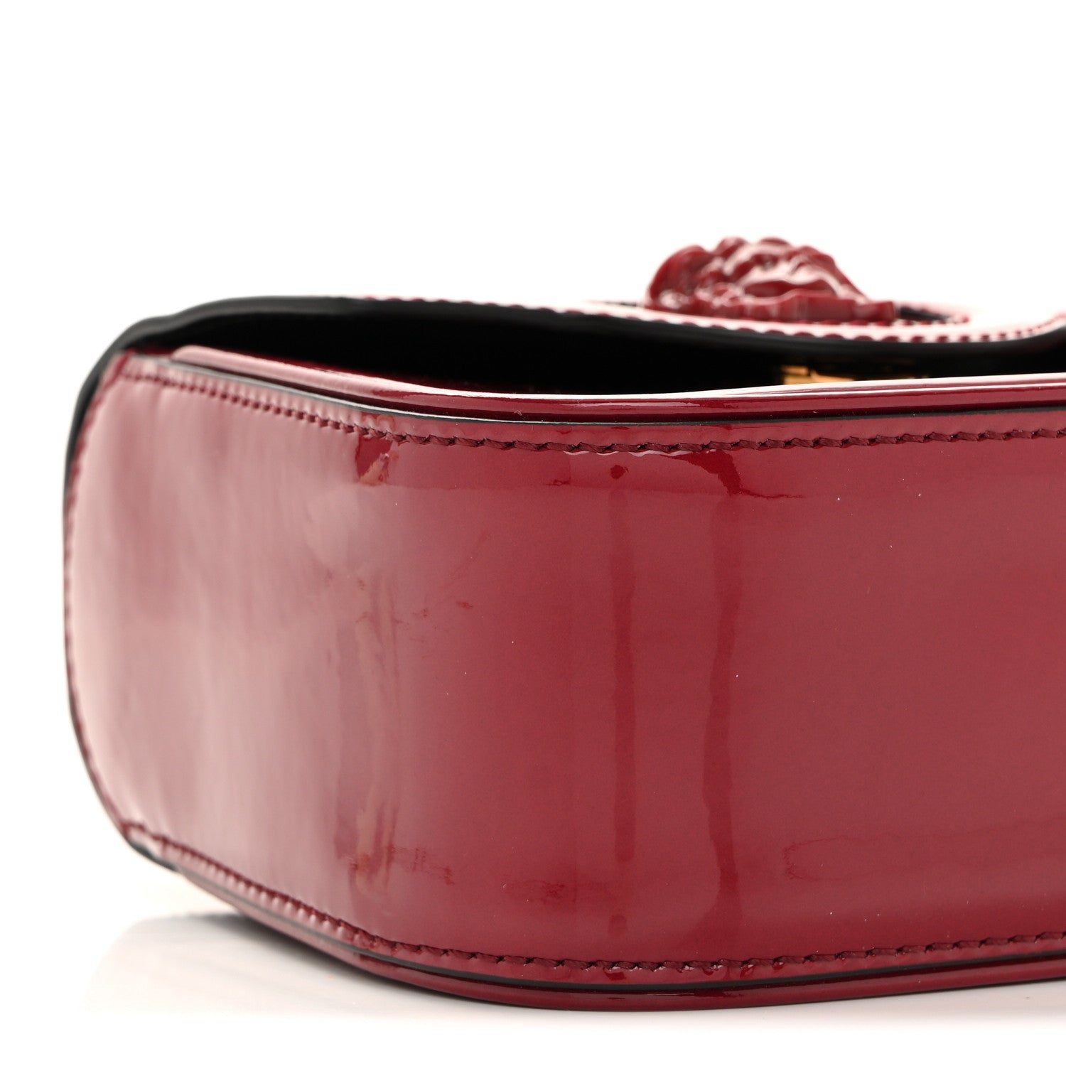 Versace Patent Mini La Medusa Bag Claret 9 of 13