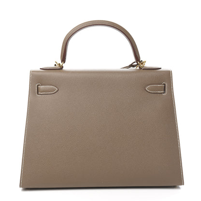 Hermes Epsom Kelly Sellier 32 Etoupe 3 of 34