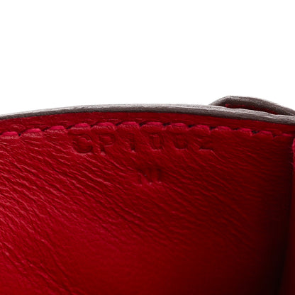 Hermes Shiny Alligator Mini Verrou Chaine Bag Braise 7 of 10