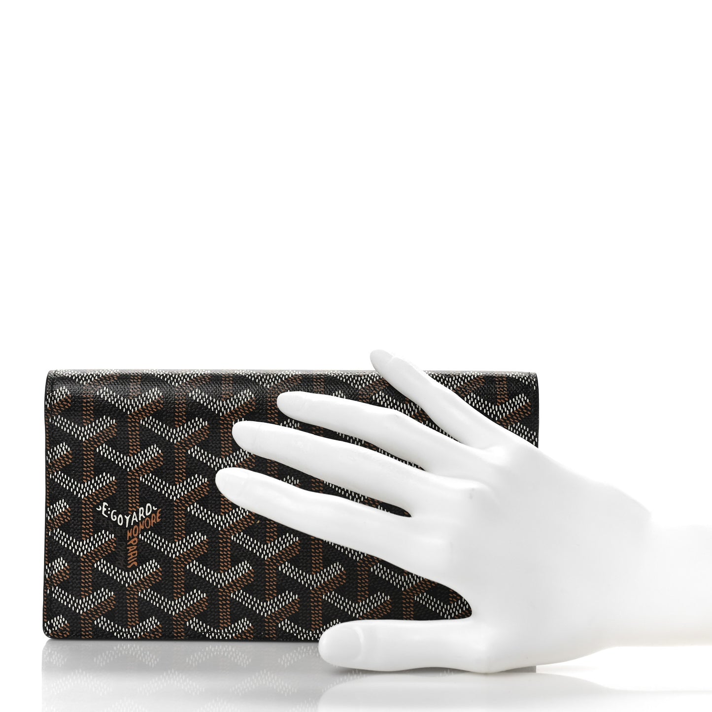 Goyardine Long Bi-Fold Wallet Black