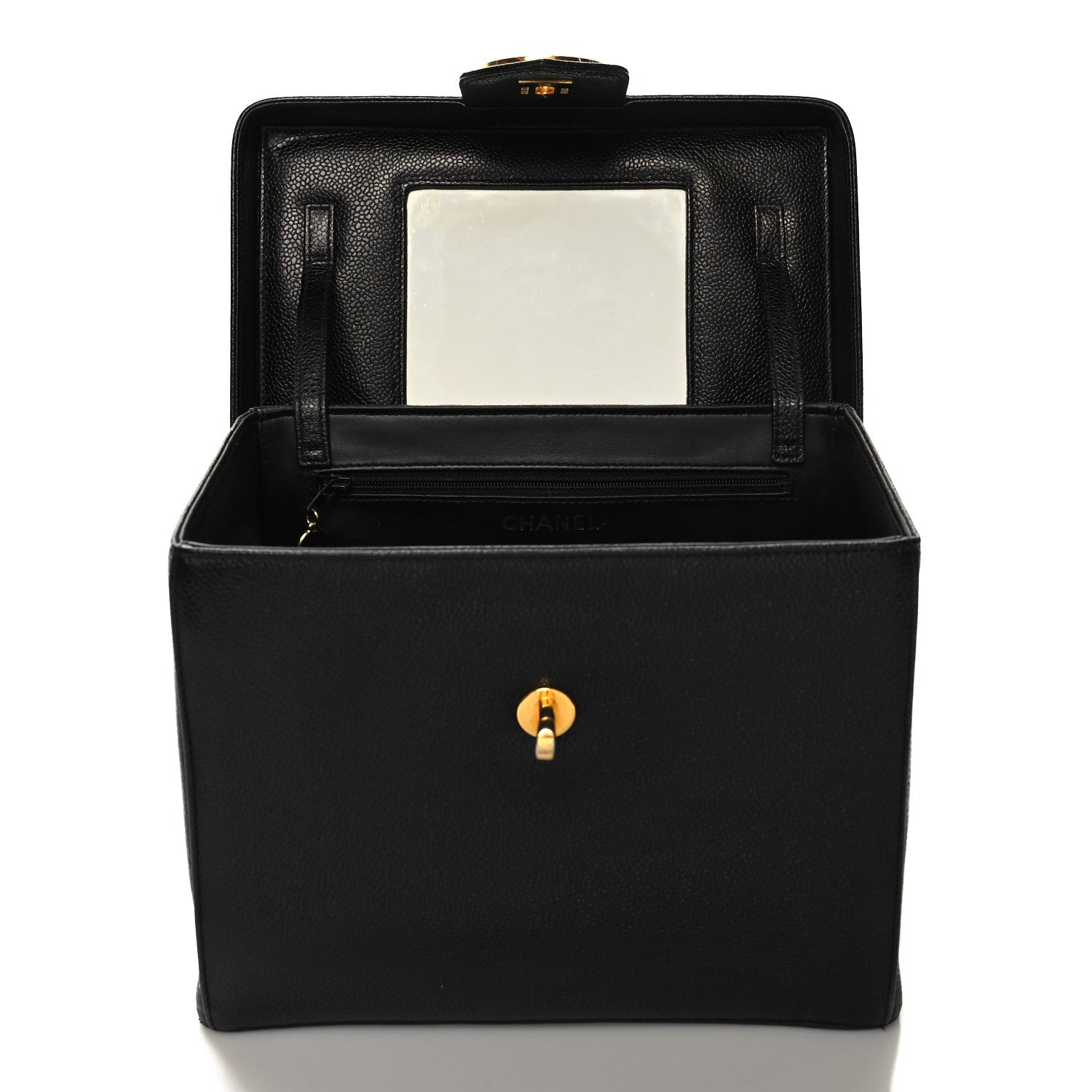 Chanel Caviar Vanity Train Case Black 5 of 16