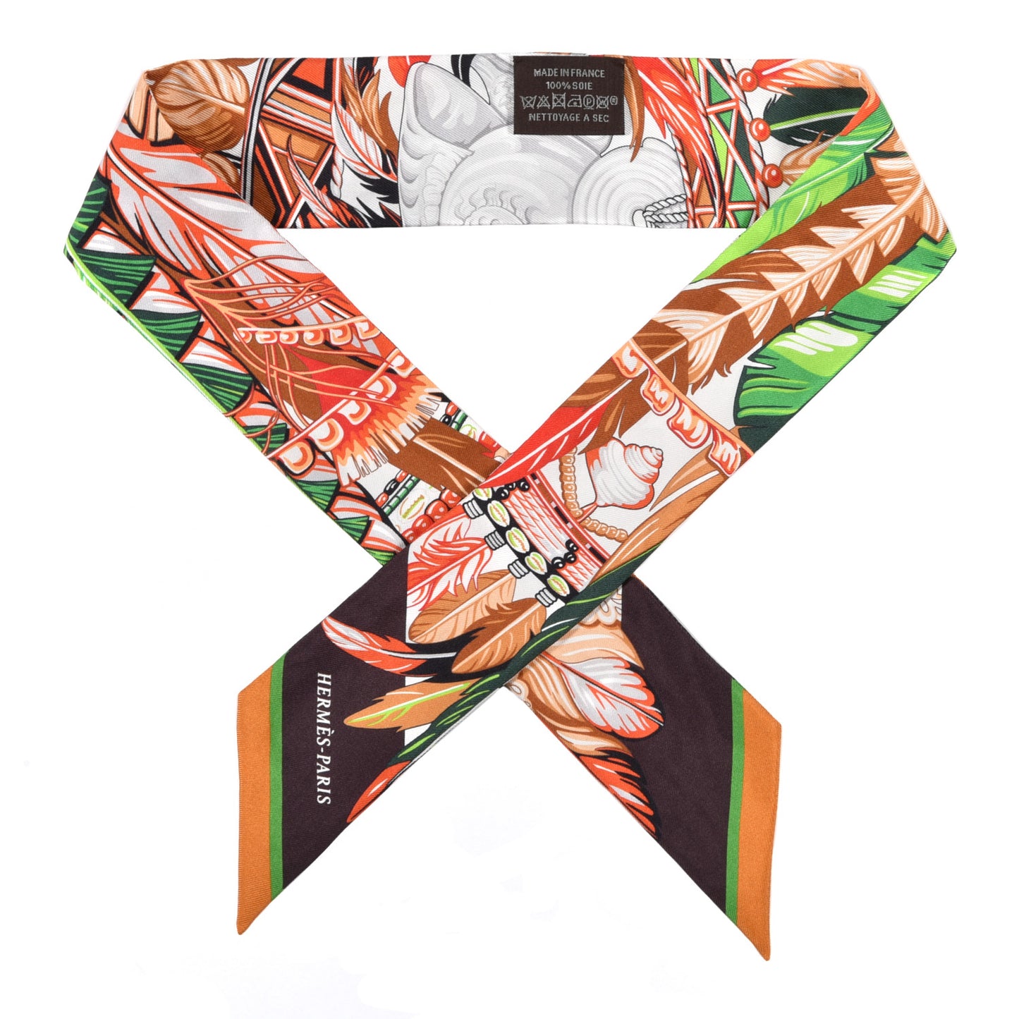 Silk La Danse Pacifique Twilly Vert Vif Corail