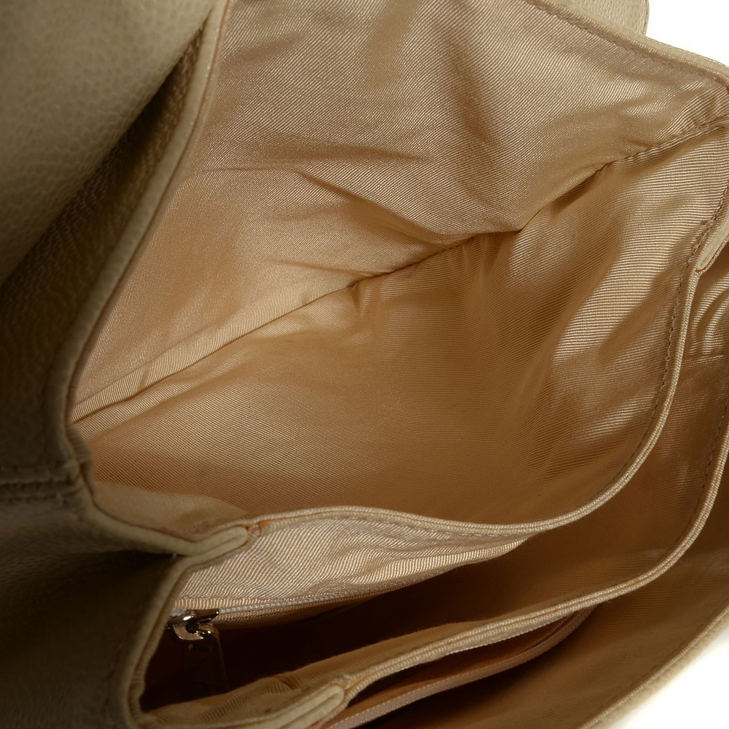 Caviar Backpack Beige Clair