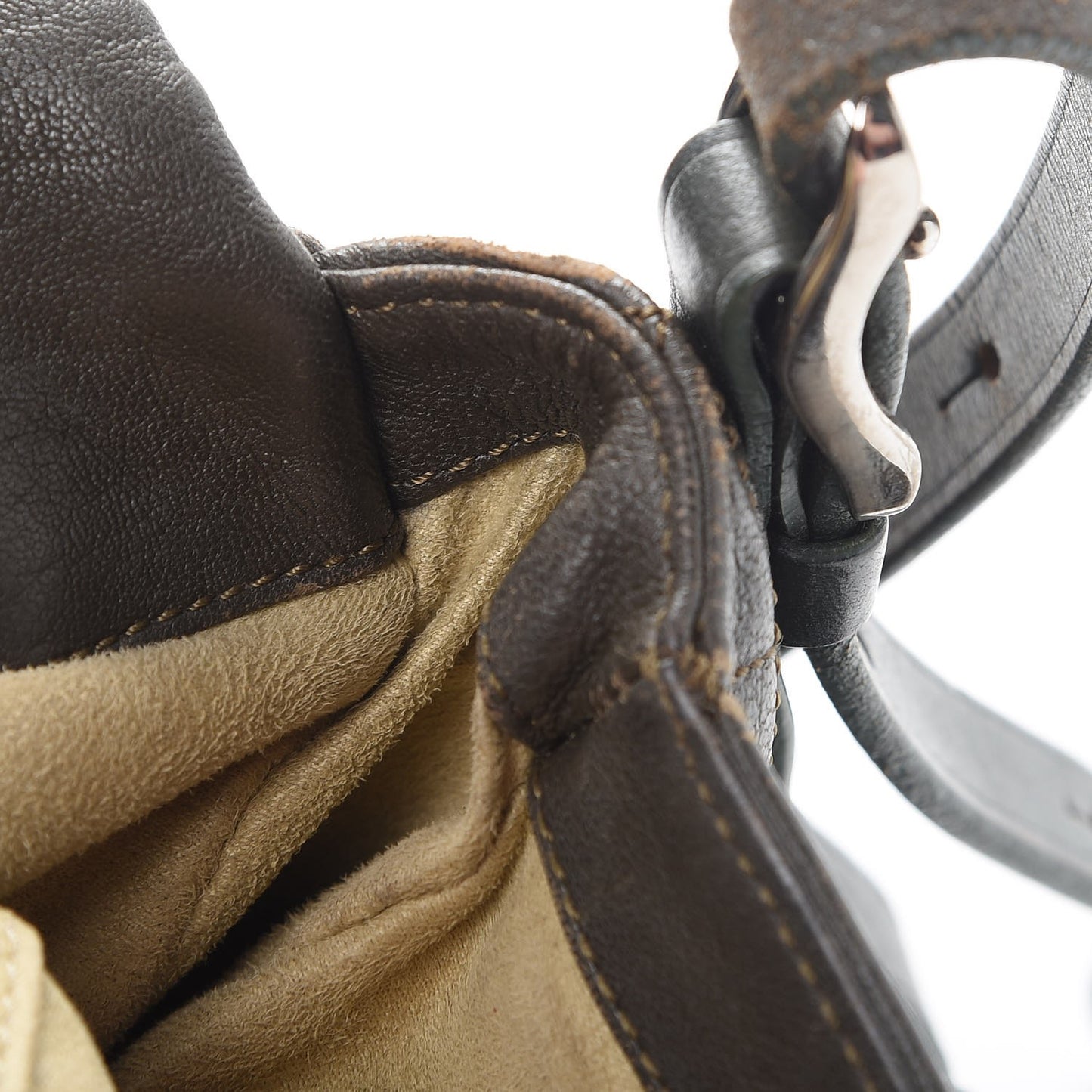 Goatskin Small Becka Biker Crossbody Bag Green