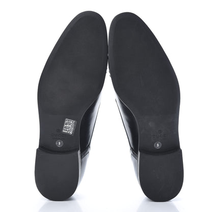 Gucci Calfskin Mens Captoe Derby Loafers 9 Black 5 of 9