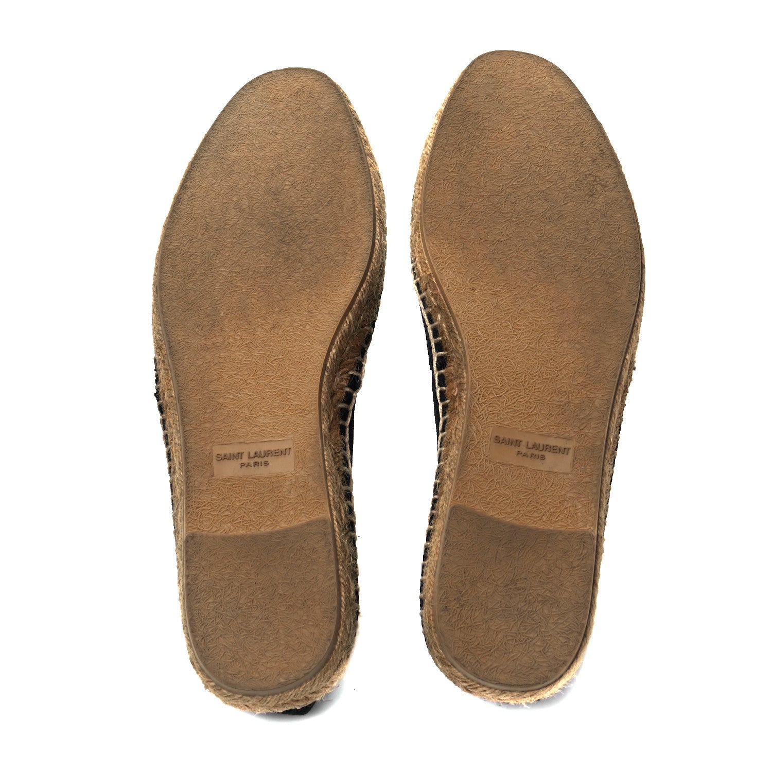 Saint Laurent Canvas Nappa Elba Light Logo Embroidered Mens Espadrilles 44 Black 5 of 6