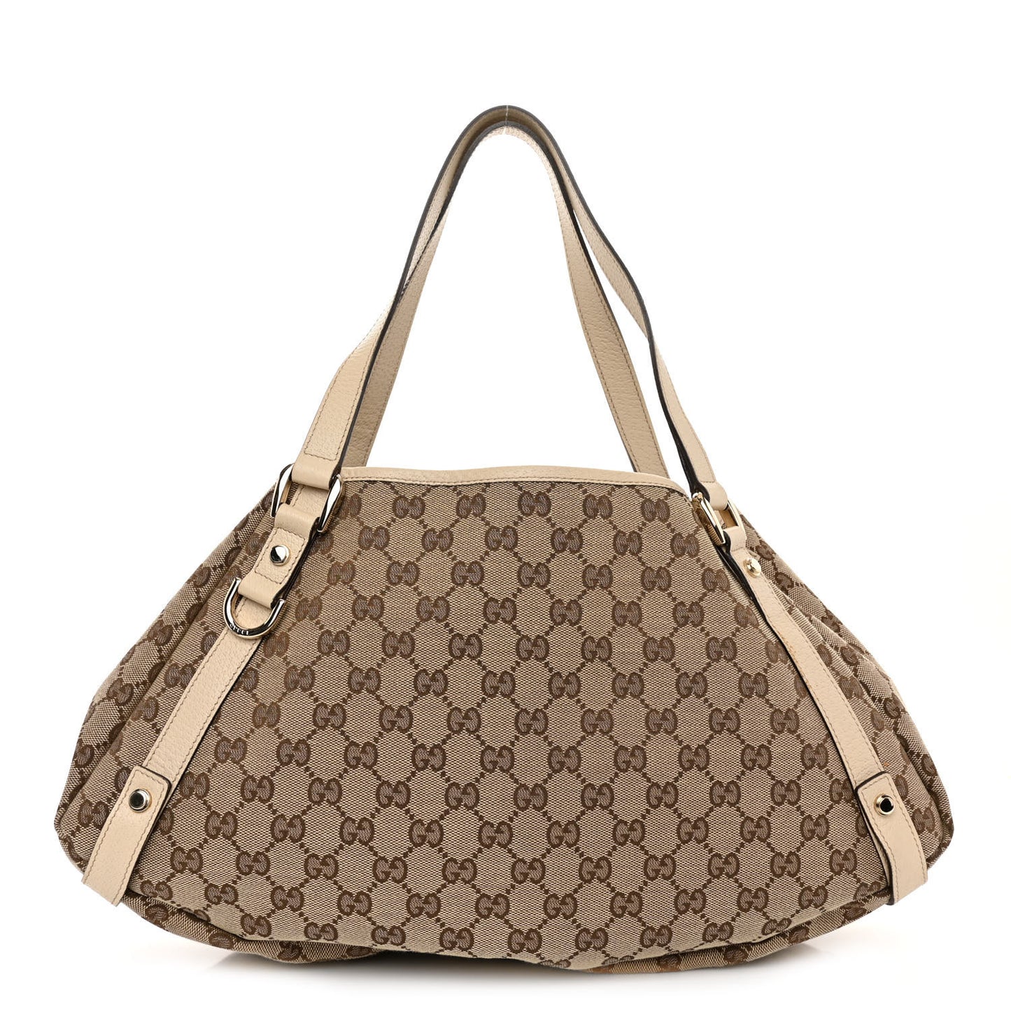 Monogram Abbey Medium Shoulder Bag Beige