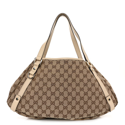 Gucci Monogram Abbey Medium Shoulder Bag Beige 1 of 10