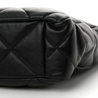 Chanel Lambskin Quilted Chanel 19 Shopping Bag Black 10 of 10