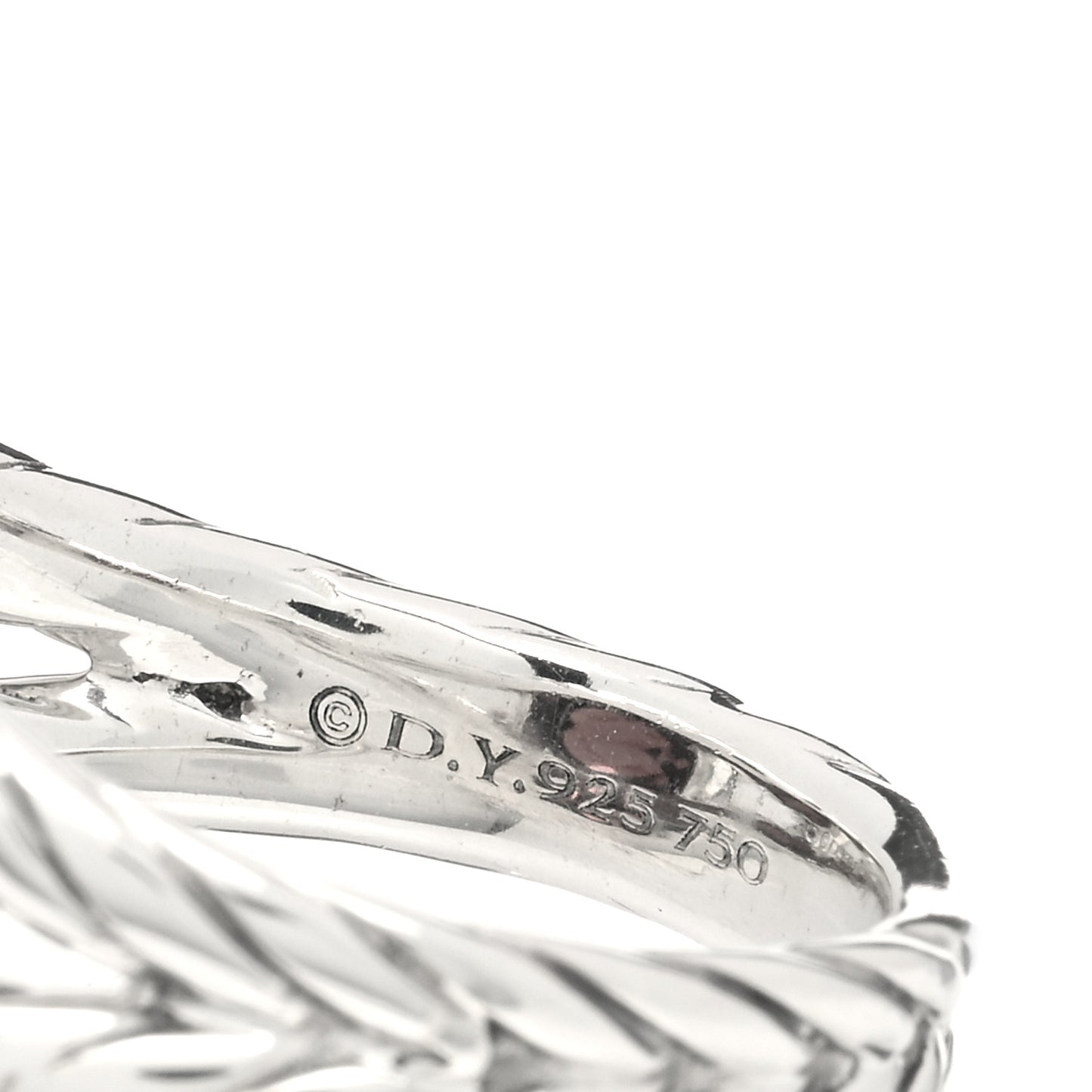 Sterling Silver 18K Yellow Gold Diamond Garnet 11mm Albion Ring 54 6.75