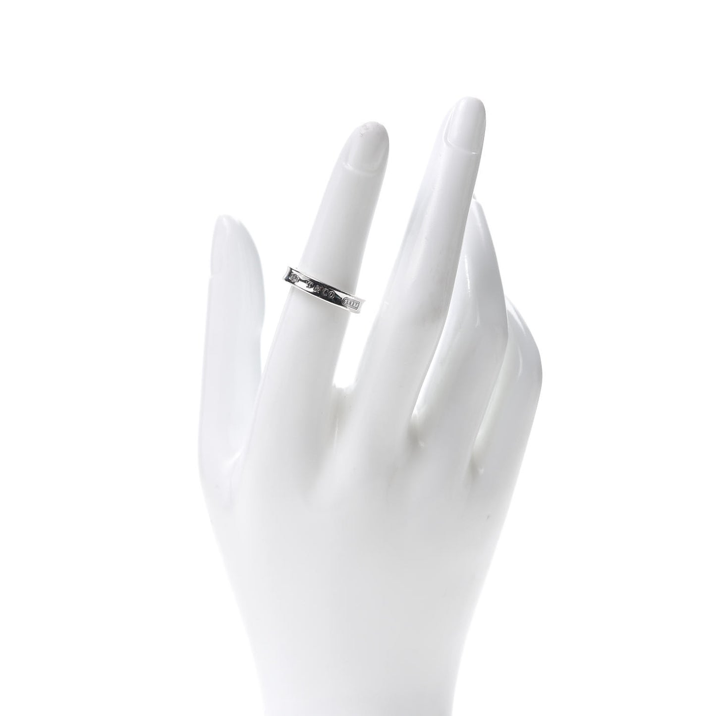 Sterling Silver Narrow 1837 Band Ring 52 6