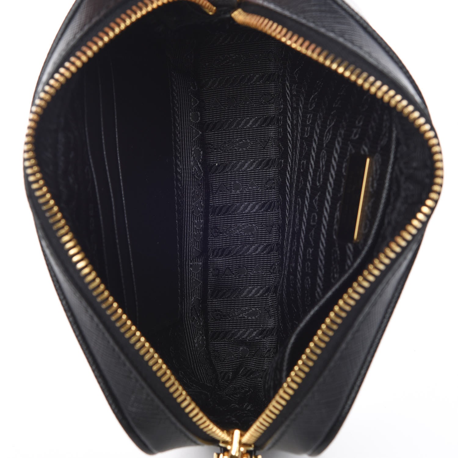 Prada Saffiano Small Camera Crossbody Bag Black 7 of 9