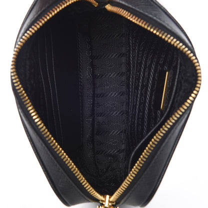 Prada Saffiano Small Camera Crossbody Bag Black 7 of 9