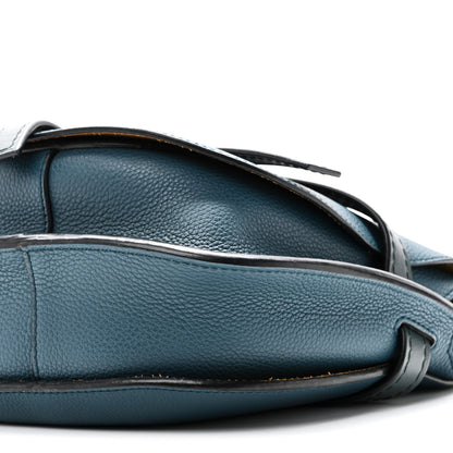 Loewe Grained Calfskin Small Gate Crossbody Bag Petroleum Blue Cypress 9 of 9