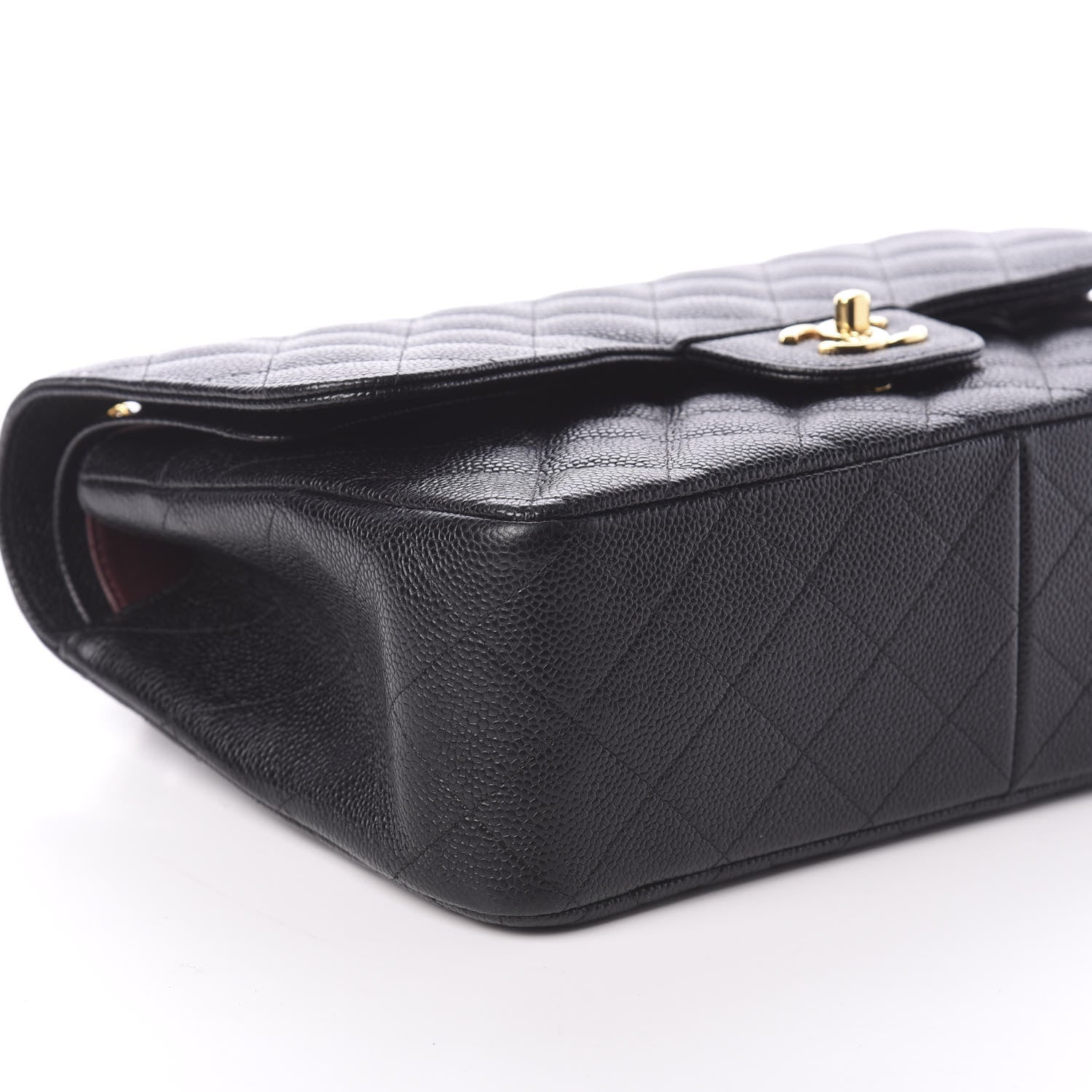 Chanel Caviar Quilted Jumbo Double Flap Black 9 of 10