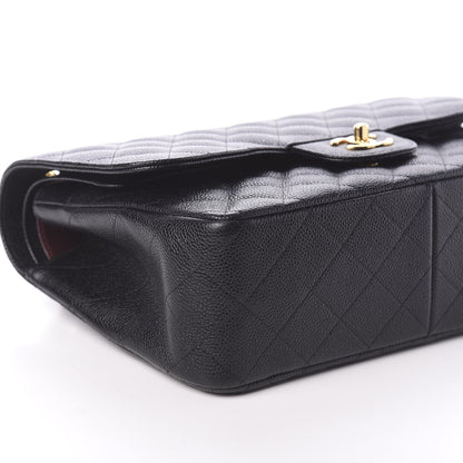 Chanel Caviar Quilted Jumbo Double Flap Black 9 of 10