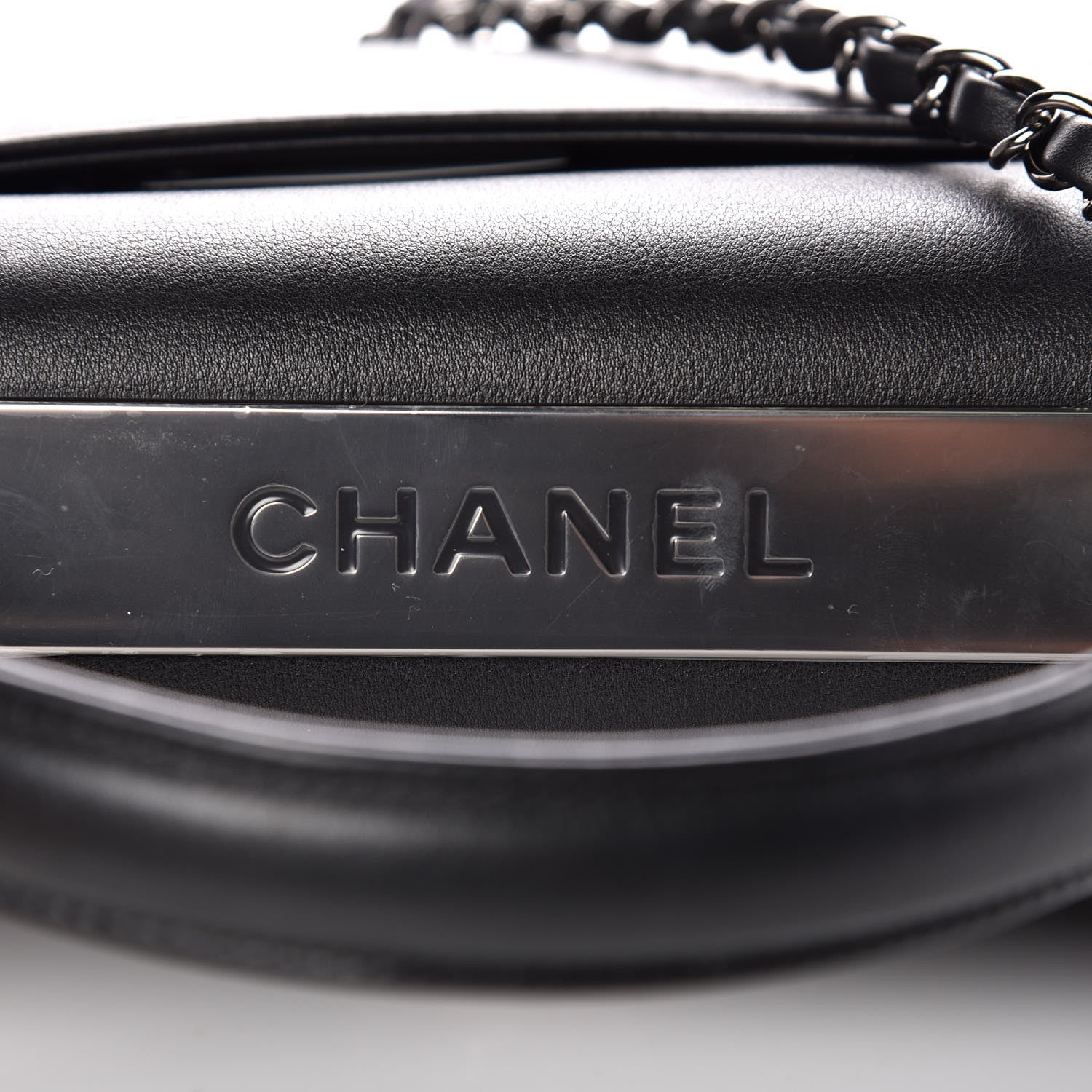 Chanel Calfskin Small Trendy CC Dual Handle Flap Bag Black 11 of 14