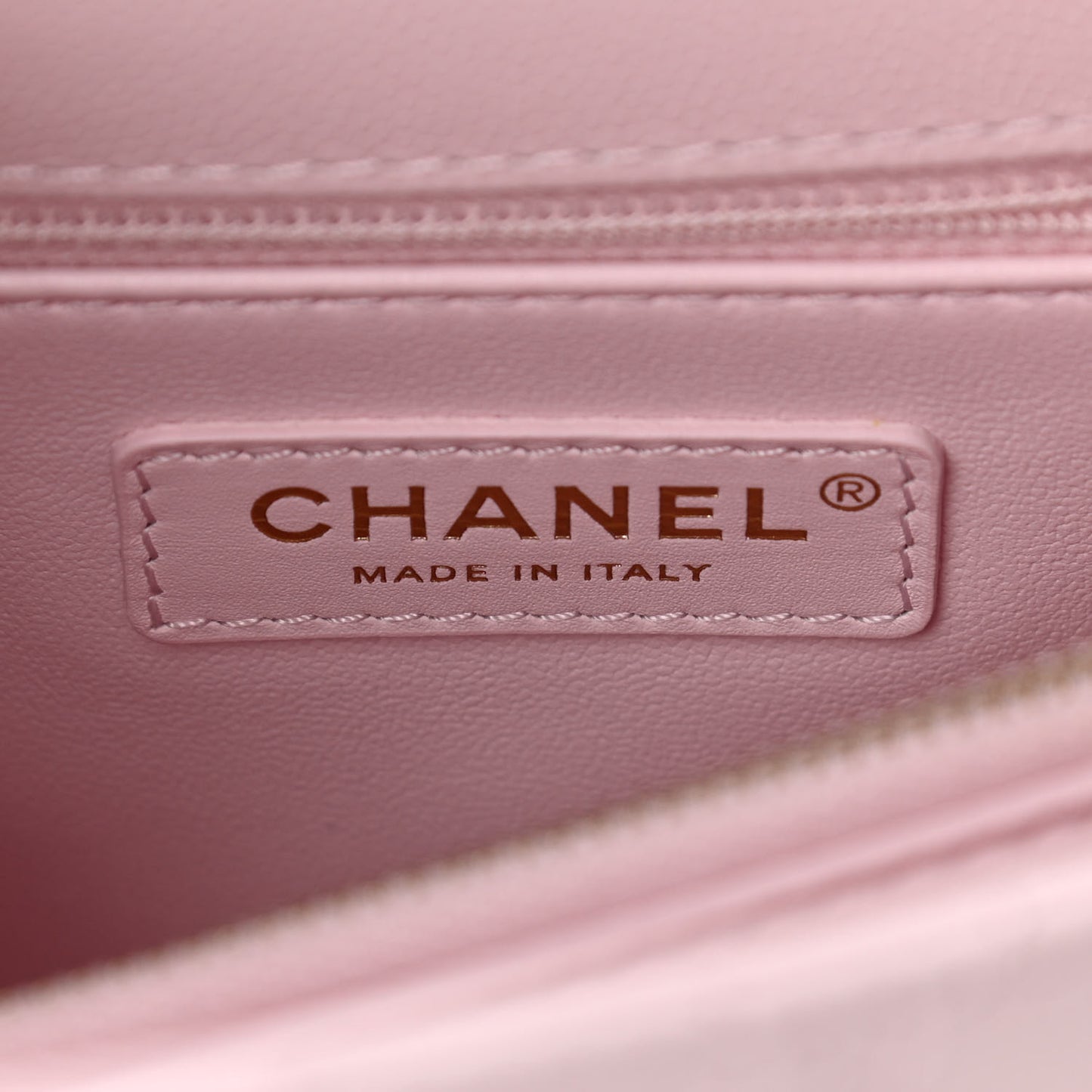 Caviar Quilted Small Coco Handle Flap Light Pink