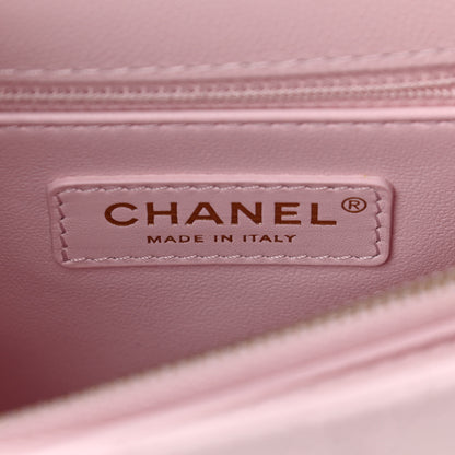 Chanel Caviar Quilted Small Coco Handle Flap Light Pink 6 of 11