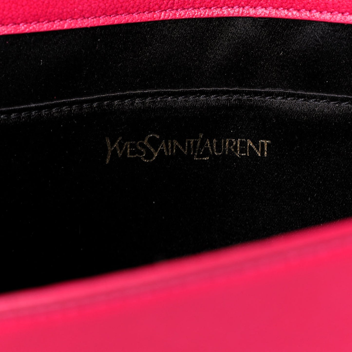 Calfskin Monogram Large Belle De Jour Clutch Lipstick Fuchsia