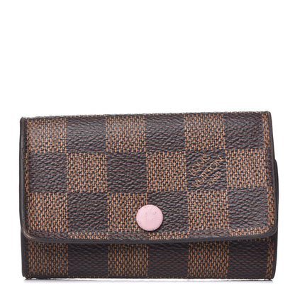 Louis Vuitton Damier Ebene Multicles 6 Key Holder Rose Ballerine 9 of 15