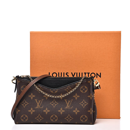 Louis Vuitton Monogram Pallas Clutch Black 10 of 10