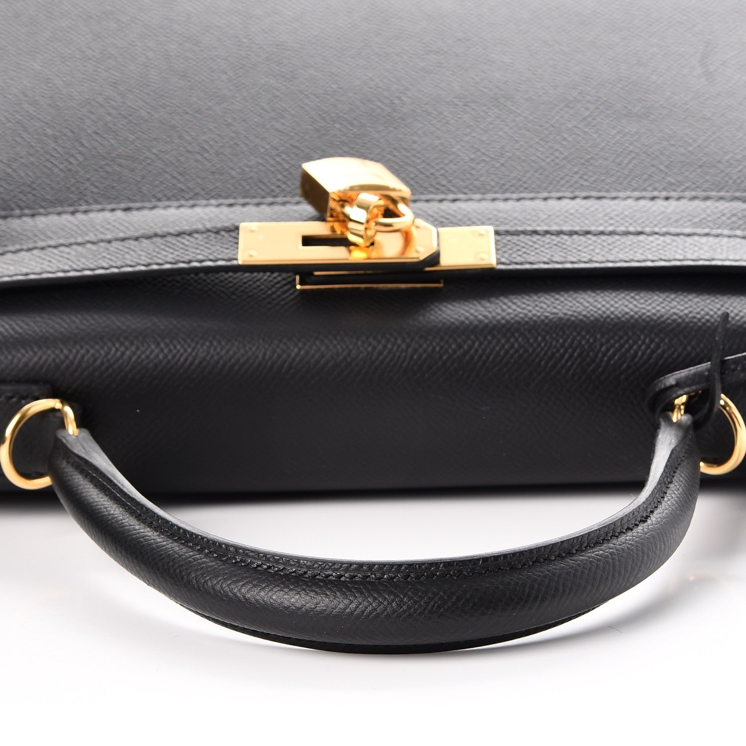 Hermes Epsom Kelly Sellier 28 Black 17 of 39
