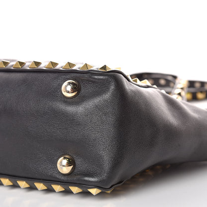 Valentino Garavani Vitello Mini Rockstud Tote Black 6 of 9