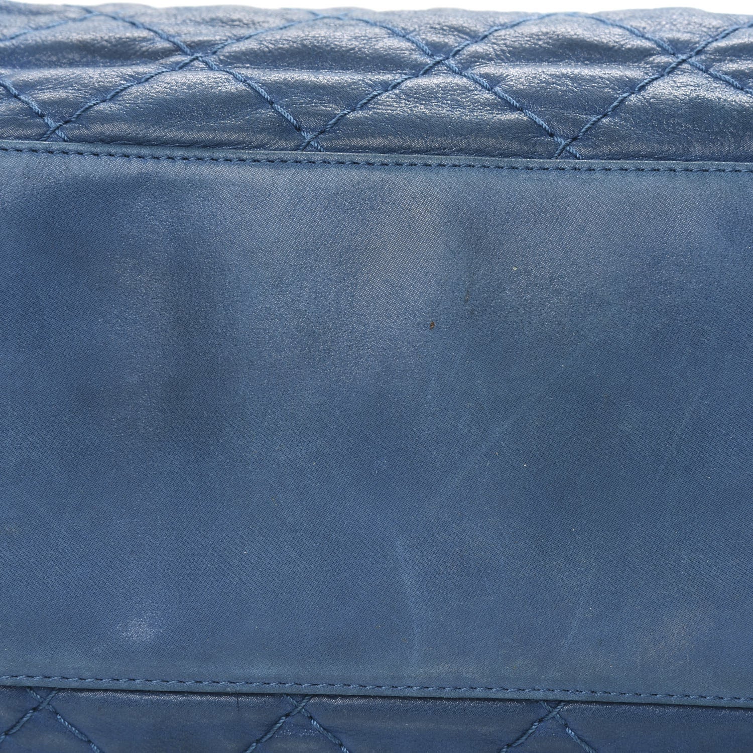 Chanel Iridescent Calfskin Quilted Shopping Tote Blue 11 of 19