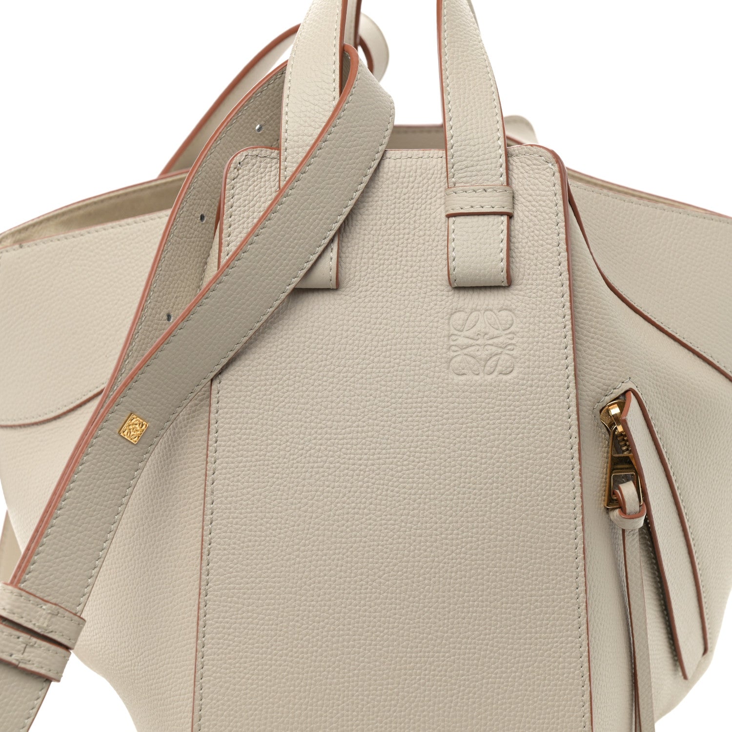 Loewe Grained Calfskin Small Hammock Shoulder Bag Light Ghost 8 of 10