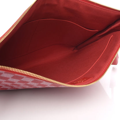 Louis Vuitton Damier Couleurs Kit Clutch Carmine 6 of 7
